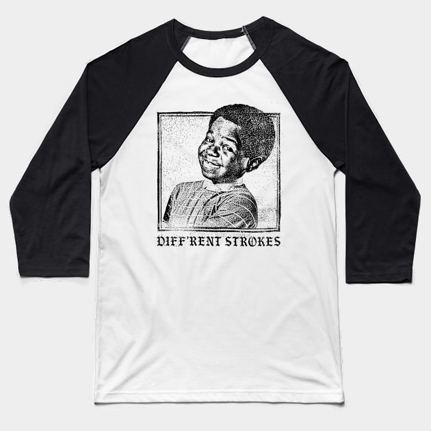 Diff'rent Strokes / 80s Vintage Look Faded Design Baseball T-Shirt by DankFutura